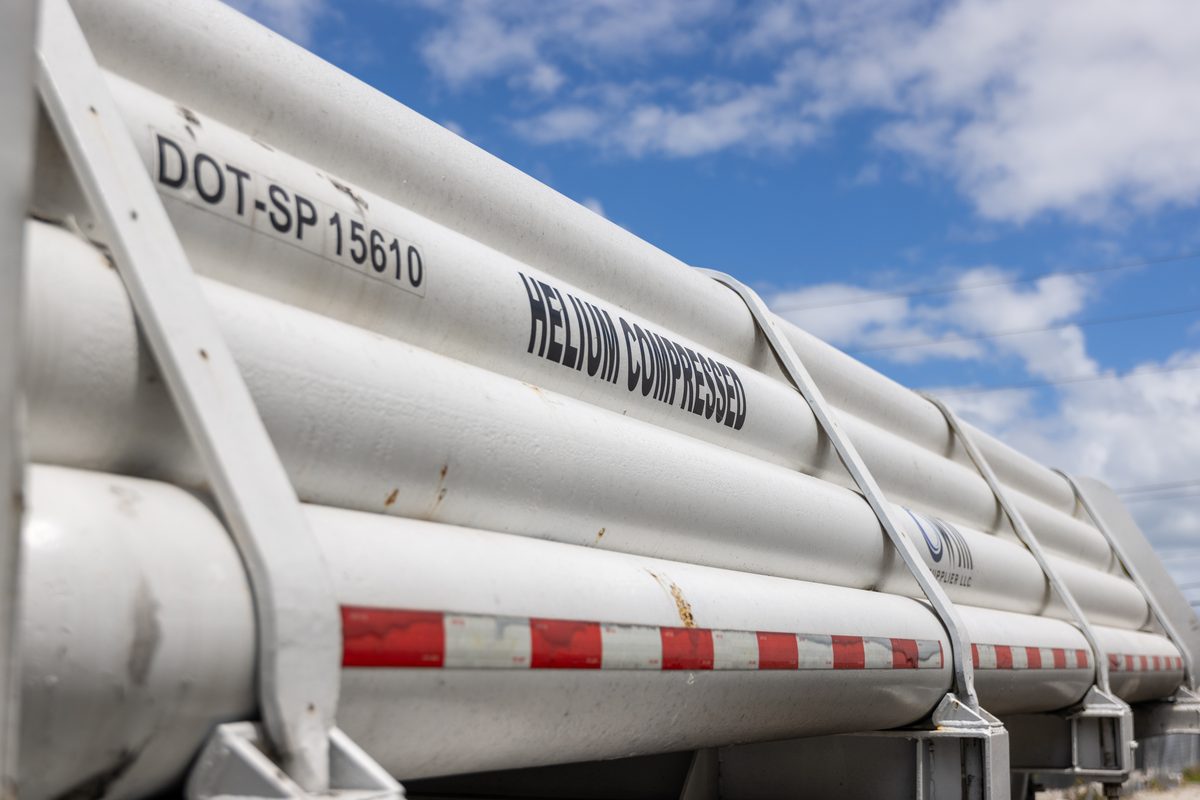 WSM Supplier LLC helium compressed tube trailer — DOT-SP 15610 certified high-pressure helium gas transport for nationwide delivery